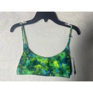 NWT VDM‎ The Label Sienna Tropical Palm Tree Bikini Top Size Small